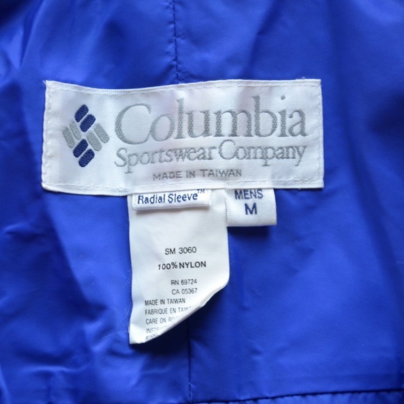 vintage 80s Columbia Radial Sleeve color block windbreaker - Picture 4 of 4